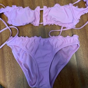 bubblegum pink bikini!! never worn💗🌸